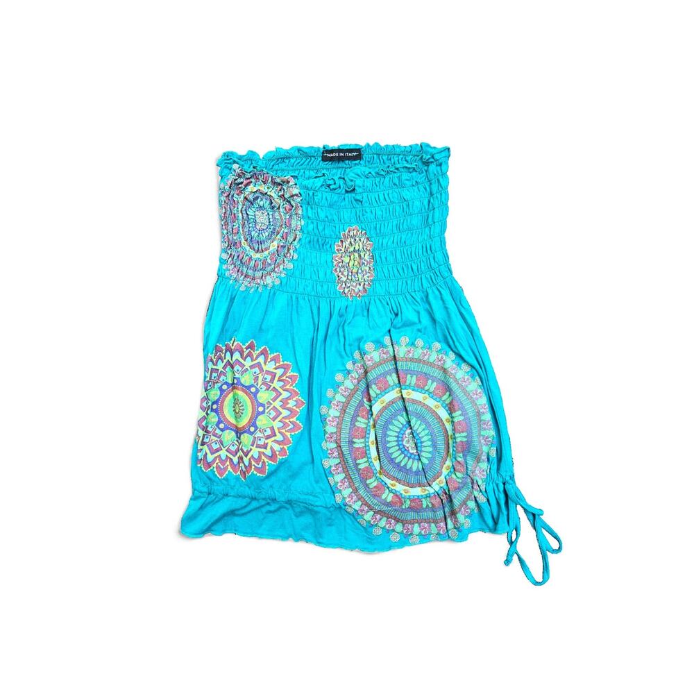 Y2k Euro Tube Top Boho Sleeveless Fairycore - Size Small